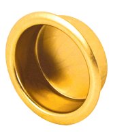 0.8 in. L Brass-Plated Gold Steel Door Pull