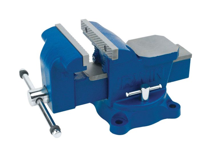 6 in. Steel Workshop Bench Vise Swivel Base