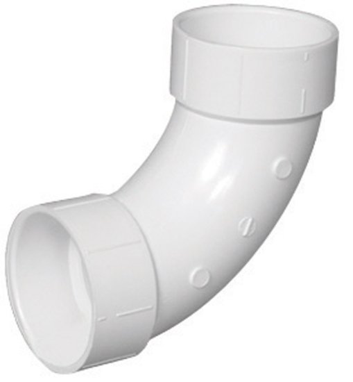 Schedule 40 4 in. Hub x 4 in. Dia. Hub PVC Long S