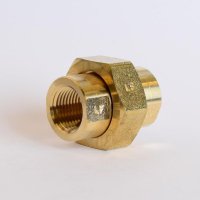 (image for)  1/2 in. FPT X 1/2 in. D FPT Yellow Brass Union