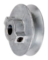 4 in. Dia. Zinc Single V Grooved Pulley