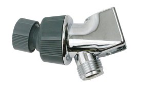 Chrome Plastic Shower Arm Mount