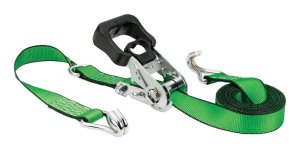 1.5 in. W x 16 ft. L Green Tie Down Strap 1666 lb. 1 pk