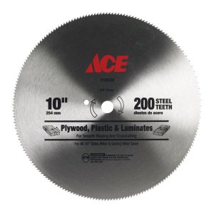 10 in. Dia. x 5/8 in. Steel Circular Saw Blade 200 teeth 1 p