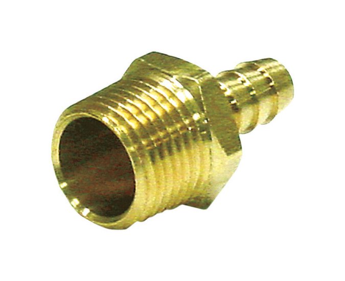 Brass 3/16 in. Dia. x 1/8 in. Dia. Adapter Yellow 1 pk