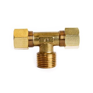 (image for)  1/2 in. Compression X 1/2 in. D Male Brass Branch Tee