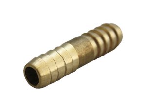 Brass 1/4 in. Dia. x 1/4 in. Dia. Coupling Yellow 1 pk