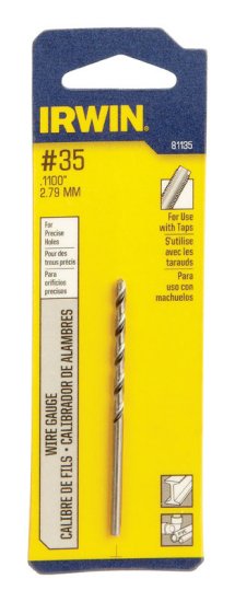 #35 x 2-5/8 in. L High Speed Steel Wire Gauge Bit 1 pc.