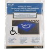 White Handicap Parking Lot Stencil 28 inch H X 36 inch W