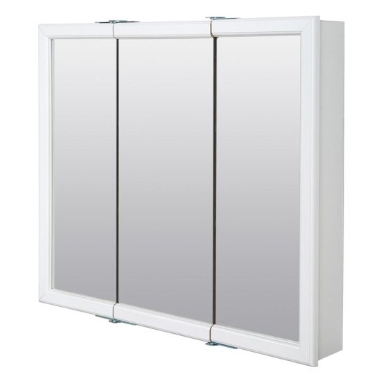 (image for) 25.75 in. H X 29.63 in. W X 4.5 in. D Rectangle Tri-View Medicine Cabinet