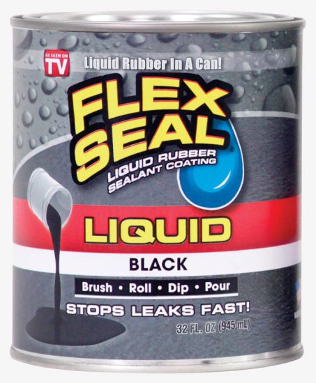 (image for) Satin Black Liquid Rubber Sealant Coating 1 qt.