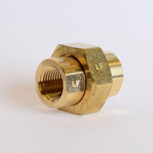 (image for)  1/2 in. FPT X 1/2 in. D FPT Yellow Brass Union