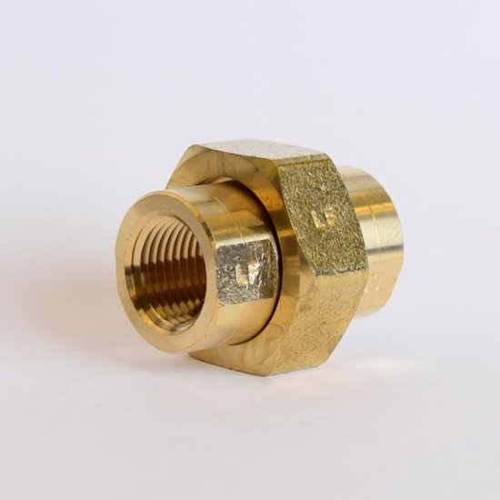 (image for)  1/2 in. FPT X 1/2 in. D FPT Yellow Brass Union