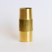 (image for)  1 in. MPT X 1 in. D MPT Yellow Brass Nipple 3 in. L