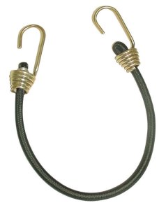 Black Bungee Cord 18 in. L x 0.374 in. 1 pk