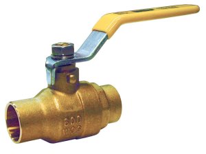 1 in. Brass Solder Ball Valve Full Port