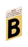 1-1/2 in. Black Aluminum Self-Adhesive Letter B 1 pc.