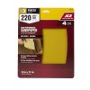 (image for) 11 in. L X 9 in. W 220 Grit Aluminum Oxide All Purpose Sandpaper 4 pk