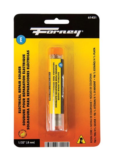 Forney 0.35 oz Lead-Free Rosin Core Solder Wire 1/32 in. D Tin/S