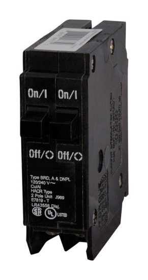 30/30 amps Plug In 2-Pole Circuit Breaker