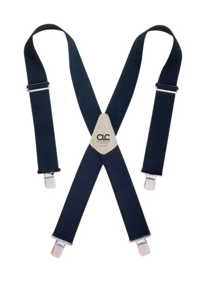 4 in. L x 2 in. W Nylon Suspenders Blue 1 pair