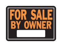 English Black For Sale Sign 9.25 in. H x 14 in. W (CLOSEOUT)