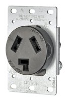 30 amps 125/250 volt Black Outlet 10-30R 1 pk