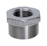 1 in. MPT x 1/2 in. Dia. FPT Stainless Steel Hex Bu