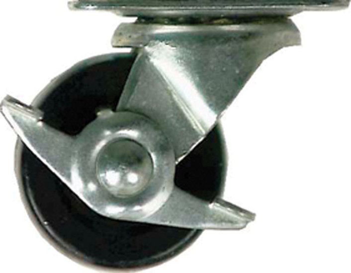 2 in. Dia. Swivel Soft Rubber Caster 90 lb. 1 pk