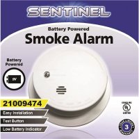 Battery Operated Smoke Detector with Ion Sensor