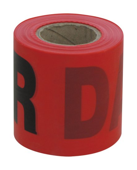 200 ft. L x 3 in. W Plastic Danger Barricade Tape Re