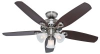 52 in. Brushed Nickel LED Indoor Ceiling Fan