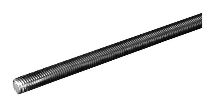 1/4-20 in. Dia. x 36 in. L Steel Threaded Rod