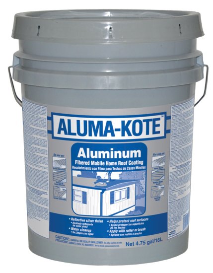 Aluma-Kote Gloss Silver Fibered Aluminum Roof Coating 5