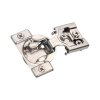 (image for) 1/2 in. W X 1/2 in. L Nickel Silver Steel Overlay Hinge 2 pk