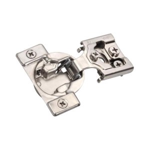 (image for) 1/2 in. W X 1/2 in. L Nickel Silver Steel Overlay Hinge 2 pk