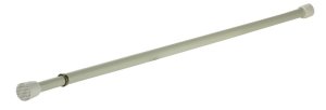 Enamel White Tension Rod 18 in. L x 28 in. L