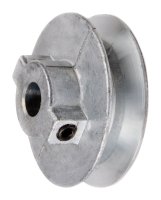 2 1/4 in. Dia. Zinc Single V Grooved Pulley