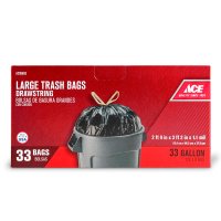 33 gal. Trash Bags Drawstring 33 pk