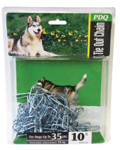 Silver Chain Lead Steel Dog Leash Small/Medium