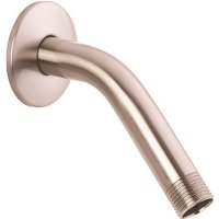 6 In. Shower Arm with Flange in Brushed Nickel