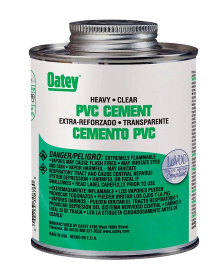 Heavy Duty Clear Cement For PVC 32 oz.