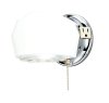 1 Chrome White Wall Sconce