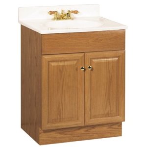 Oak Vanity Combo 24 in. x 31 in. x 18 in.