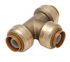 (image for) 3/4 in. Push x 3/4 in. Dia. Push Brass Tee