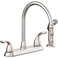 2-Handle Standard Kitchen Faucet in Chrome