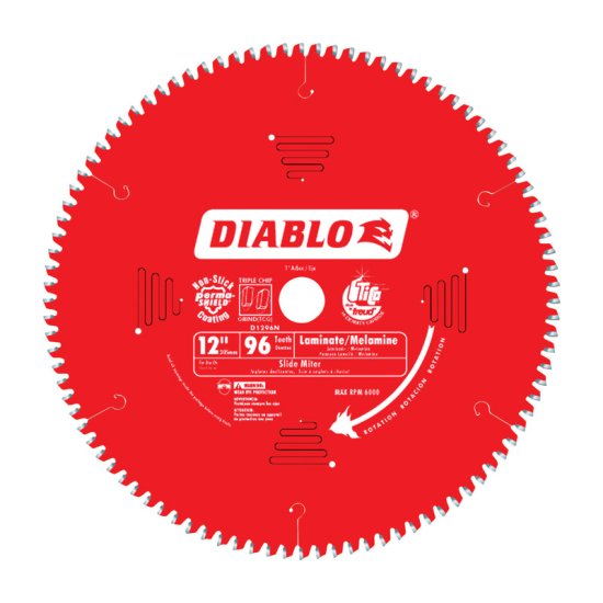 12 in. Dia. x 1 in. Carbide Tip Circular Saw Blade 96 tee