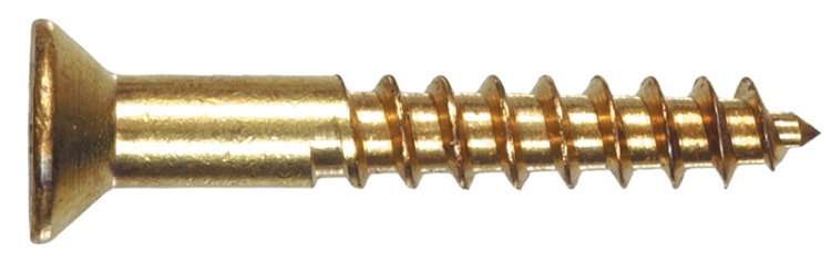 No. 6 x 1 in. L Phillips Wood Screws 100 pk