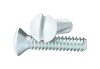 White Steel Wall Plate Screws 10 pk