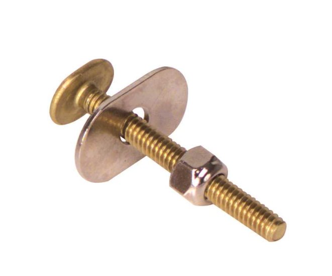 1/4 in. x 3-1/2 in. Brass Toilet Bolt